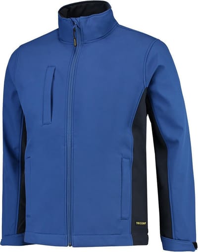 Tricorp Soft Shell Jack Bi-Color - Workwear - 402002 - Royalblauw-Navy - maat M