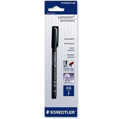 Staedtler Lumocolor permanent zwart F Tekenen Geodriehoek, passers ea