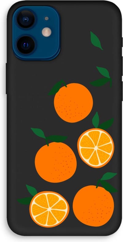 Case Company® - Hoesje geschikt voor iPhone 12 mini hoesje - Will you be my clementine - Biologisch Afbreekbaar Telefoonhoesje - Bescherming alle Kanten en Schermrand