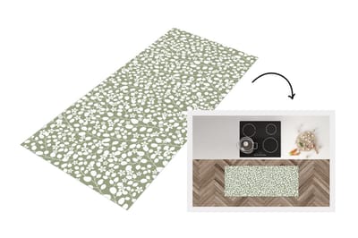 Keukenloper - Loper keuken - Bloemen - Patronen - Planten - 120x50 cm - Keukenloper vinyl