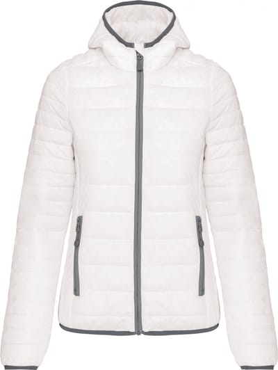 Kariban Ladies' lightweight hooded padded jacket K6111 - White - XXL