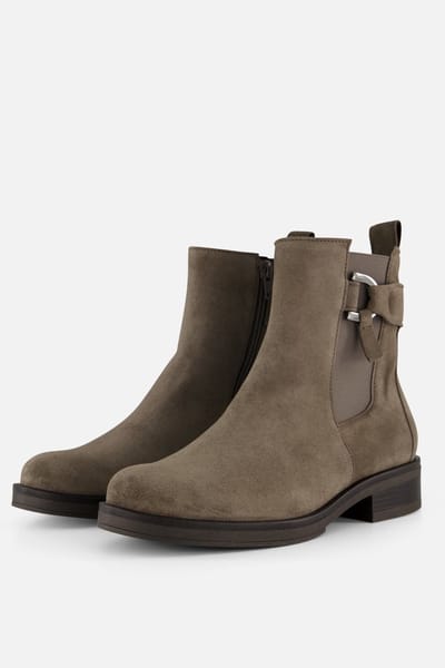 Gabor Gabor Enkellaarsjes taupe Suede