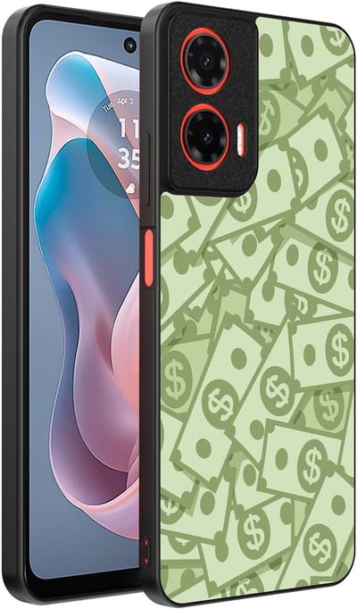 Smartphonica Telefoonhoesje Geschikt voor Motorola Moto G Play 2024 met Geld Opdruk - TPU Backcover Case With Money Design geschikt voor Motorola Moto G Play 2024