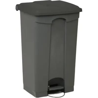 Engels Afvalbak Met Pedaal – 90 Liter, Grijs