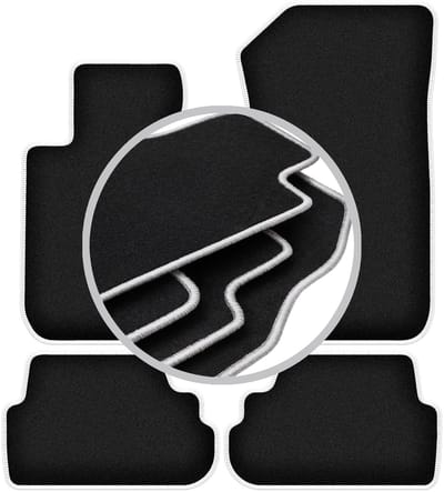 CARLUX-SILVER automatten voor: BMW 1 E88 cabriolet (2004-2011)