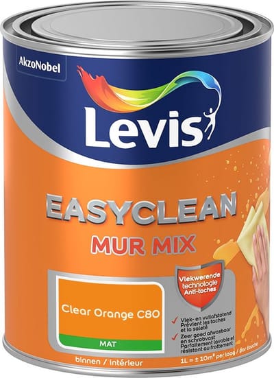 Levis - Easyclean Mur Mat Mix - Clear Orange C80 - Mengverf - 1 L