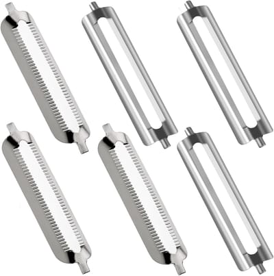 Set van 6 Vervangende Schillers met Blades voor Aspergeschiller - Keukenaccessoires voor Efficiënt Schillen