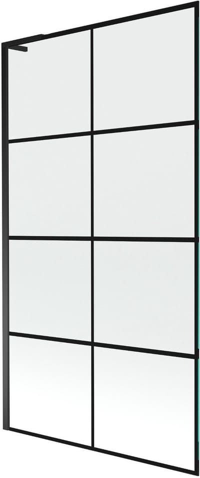 Mexen Next L badwand 1-delig 100 x 150 , zwart raster, zwart - 895-100-000-03-77-70