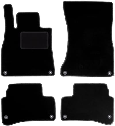 Zwarte veloursmatten voor: Mercedes S W222 sedan (2013-2020)