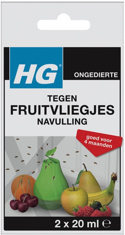 6x HG Hgx Fruitvliegjesval Navulling 40 ml