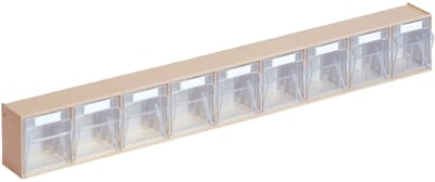Lockweiler transparant magazijn H 77 x B 600 x D 63 mm beige - 1500982