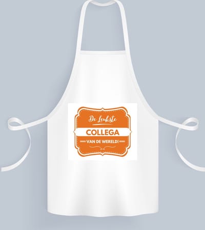 Akyol - de leukste collega Keukenschort - Collega - beste collega - werk - afscheidscadeau - verjaardagscadeau - kado - 82 bij 71 cm