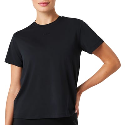 Björn Borg Sportshirt Dames Korte Mouwen Vrouwen - Gerecycled Polyester - Zwart - Maat XL