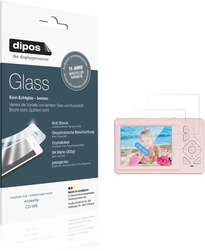 dipos – 2x Pantserfolie geschikt voor Aroeally CD-W8 | 9H Screenprotector