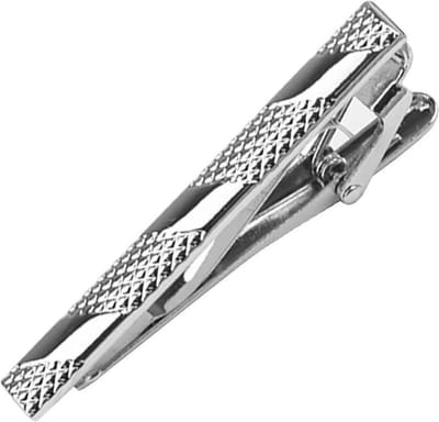 Fako Bijoux® - Dasspeld - Geruit - Model Dexter - 50mm - Zilverkleurig