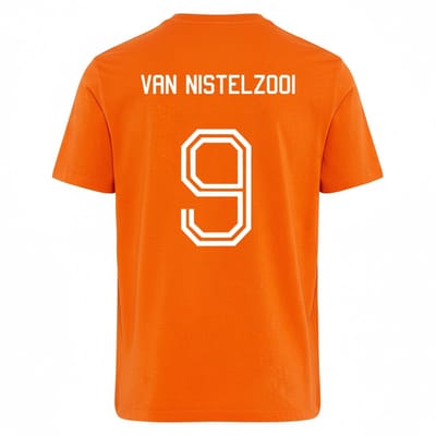 Oranje WK-EK T-shirt Van Nistelzooi XS