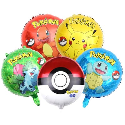 Pokemon 3D Aluminiumfolie Ballon Verjaardag Decoratie Paikachu Karakter Aluminium Ballon Collectie Babyborrel Verjaardag Viering Cadeau
