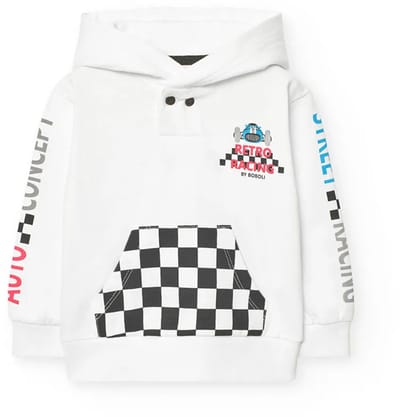 Boboli Fleece Hoodie Wit 3 Years Kinderen