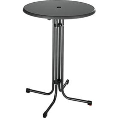 Bartafel Quickstep  - Ø 850 x H 1100 mm - bestand tegen desinfecteren - antraciet - met parasolopening