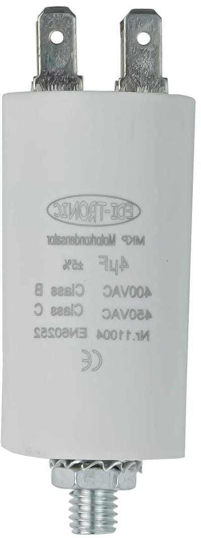 Motor Condensator - Aanloopcondensator Werkcondensator - Motor Starten - Aluminium Constructie - 4uF 450V - Niet gespecificeerd