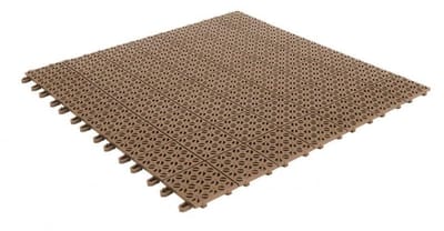 Kunststof Tegels - Flexibele Vloer - Buiten Terras - Zelfborgend Drainage - 555 cm - Beige