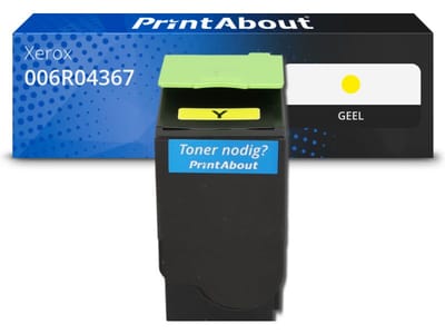 PrintAbout huismerk Toner 006R04367 Geel Hoge capaciteit Geschikt voor Xerox
