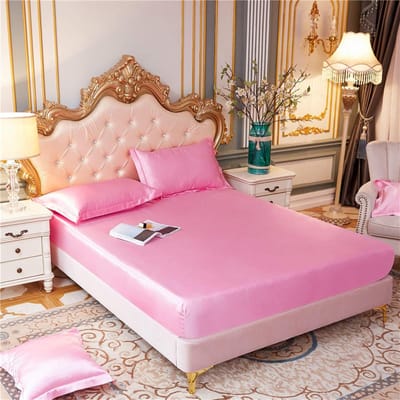 Hoeslaken Zijde Satijn - Satijnen Laken - Comfortabel Slapen - Zijdezacht Materiaal - 180x200 cm - Jn-15
