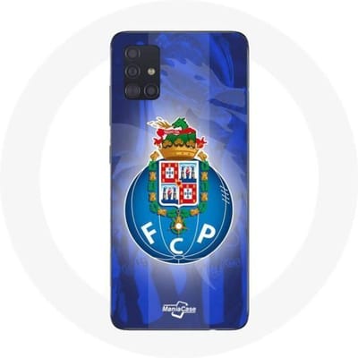 Coque - maniacase - Samsung Galaxy A71 - Souple - Protection - Porto fond bleu Portugal noir