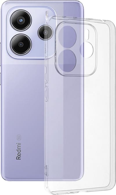Hoesje geschikt voor Xiaomi Redmi Note 14 5G - Techsuit Clear Silicone Back Cover - Transparant