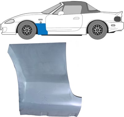 Reparatiepaneel voorspatbord voor Mazda MX-5 1998-2005 / Links