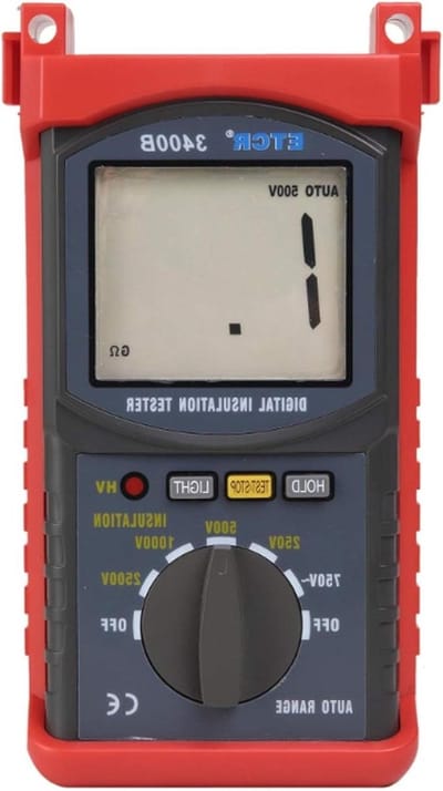 Isolatieweerstand Tester - Meting Apparaat - Elektrische Inspectie - Hoge Precisie Meting - 2500V - Grijs