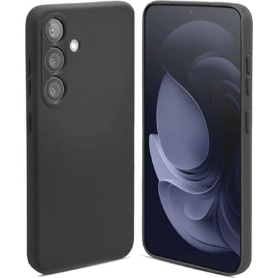 ShieldCase siliconen hoesje geschikt voor de Samsung Galaxy A15 hoesje - siliconen backcover - optimale bescherming (zwart)