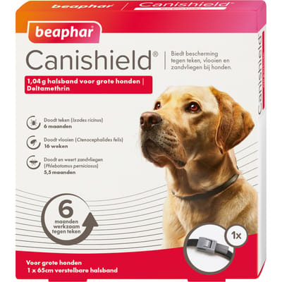 Beaphar Canishield Parasietenband Hond - Anti vlooien en tekenmiddel - per stuk L