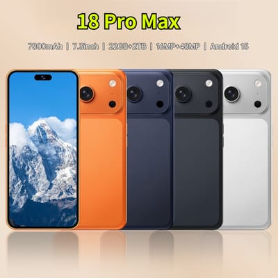 CHOTOG Hot Smartphone Mobiele Telefoons 18 Pro Max Android 15 5G Dual Card Origineel 7800mAh 7,3 inch Gezichtsherkenning Globale Versie Mobiele Telefoons
