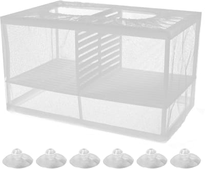 Dailygoods- Aquariumbroedmachine met afneembare scheiding - Kweekbox voor vissen - Zelfdrijvend - 6 zuignappen - 26 x 15 x 18 cm - Bescherming van Alevi