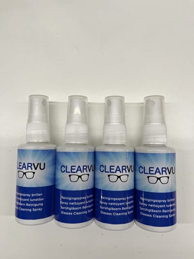 CLEARVU 50ML Reiningsspray brillen 4stuks