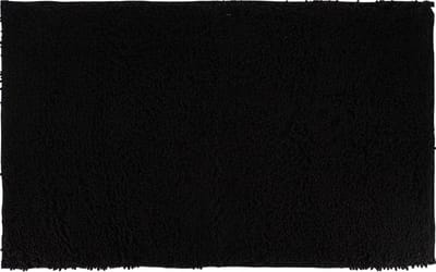 Tendance Badmat microfiber - hoogpolig - zwart - 50x80 cm - absorberend - badkamer - antislip