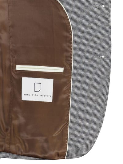 colbert Born With Appetite grijs geprint slim fit