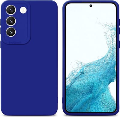 Cadorabo Hoesje geschikt voor Samsung Galaxy S22 in FLUID BLAUW - Beschermhoes gemaakt van flexibel TPU silicone Cover Fluid Case