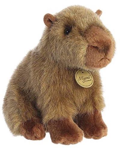 Watervarken knuffel 23 cm - Milieuvriendelijk bruin pluche