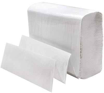 MultiFold Witte Papieren Handdoeken - 500 Vellen in 2 Pakken van 250 Stuks