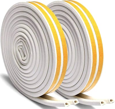 Nordevik® Tochtstrip 12 meter - Zelfklevend - Energiebesparing - Voor Ramen en Deuren - O-profiel Tochtstopper - Tochtband - Tochtwering - Hoogwaardig foam - Woning verduurzamen - 6 x 9mm