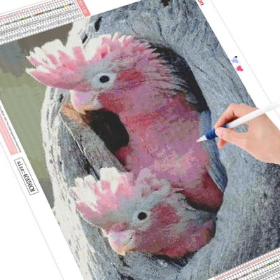 Peinture diamant thème Animal, perceuse complète 5d, broderie complète, point de croix, oiseau, Art, décoration d'intérieur, cadeau 20X30CM gray