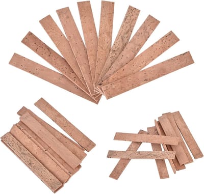 Allecto - Klarinet Accessoires - Kurk Reparatie Kit - Natuurlijke Materialen - 10-Delige Set - Hoogwaardige Onderdelen - Geschikt voor Klarinet - C...