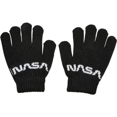 Mister Tee NASA - Knit Winterhandschoenen Kinderen - S/M - Zwart