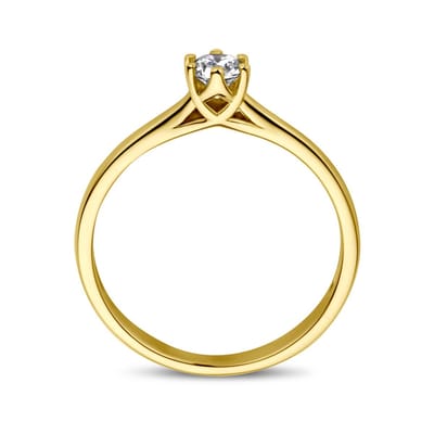 Aanzoeksring Diamant 0.20ct H Si