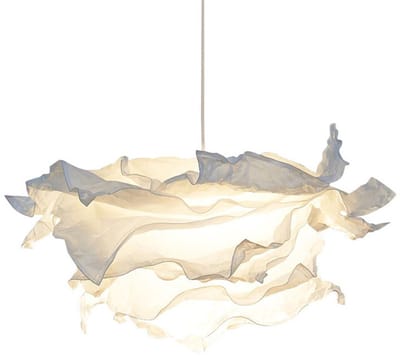 Creatieve Lampenkap Wolken & Bloemen – Artistieke Papieren Plafondkap – Decoratief voor Kroonluchter – Slaapkamer Woonkamer Eetkamer 42×42cm-(Let op: dit is een lampenkap)