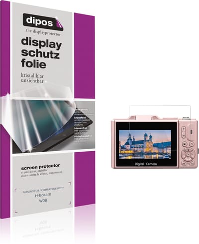 dipos – 4x Beschermfolie geschikt voor H-Bocam W08 | Krasbestendige & heldere Screenprotector Ultra-Thin