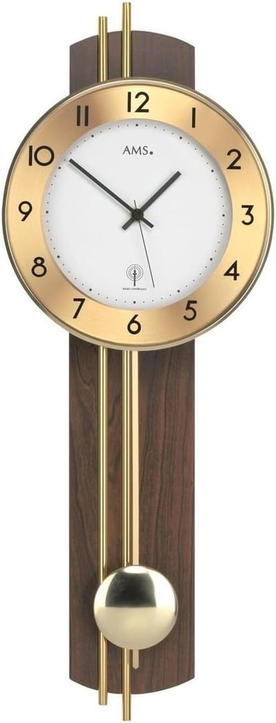 Moderne wandklok met radio en duidelijke radiogestuurde functie - Perfect voor elke kamer