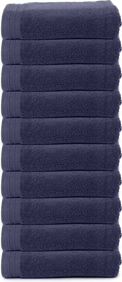 The One Towelling Organische Handdoeken Set - 10 Stuks - 50 x 100 cm - Hotelkwaliteit - Handdoekenset - Badhanddoek - Organisch katoen - Denim